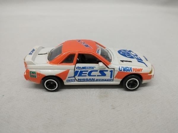 現状品 トミカ No.40 スカイライン GT-R レーシング(JECS) オレンジ×白 黒シート #1 裏板刻印:1989/No.20 JECS NISSAN SSR 赤箱_画像4