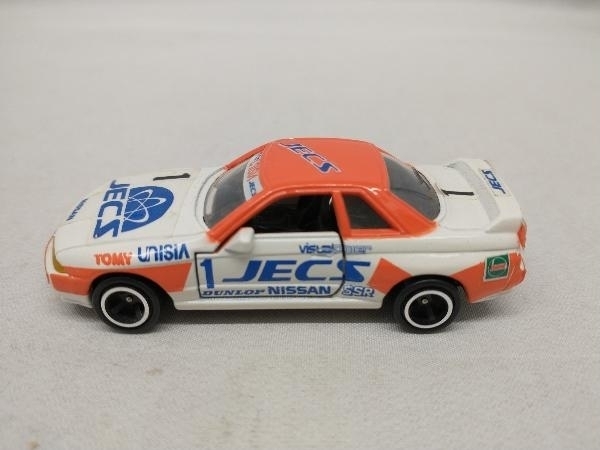 現状品 トミカ No.40 スカイライン GT-R レーシング(JECS) オレンジ×白 黒シート #1 裏板刻印:1989/No.20 JECS NISSAN SSR 赤箱_画像3