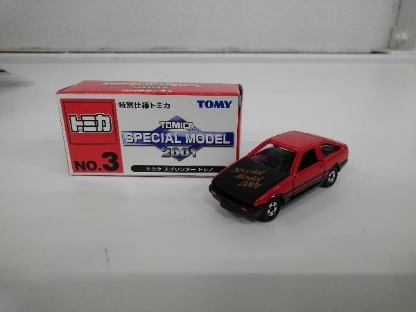 現状品 特別仕様トミカ No.3 トヨタ スプリンター トレノ SPECIAL MODEL 2001_画像1