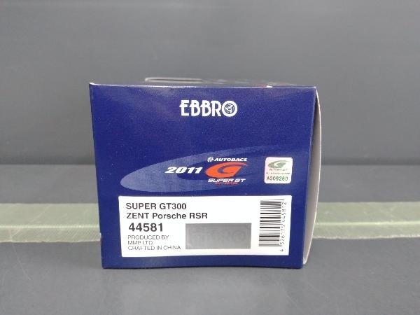 EBBRO 1/43 SUPER GT300 ZENT Porsche RSR 2011 No,25 BLUE_画像3