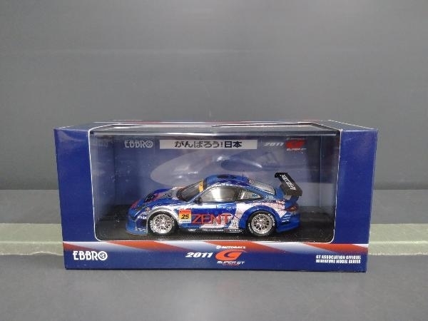 EBBRO 1/43 SUPER GT300 ZENT Porsche RSR 2011 No,25 BLUEの画像1