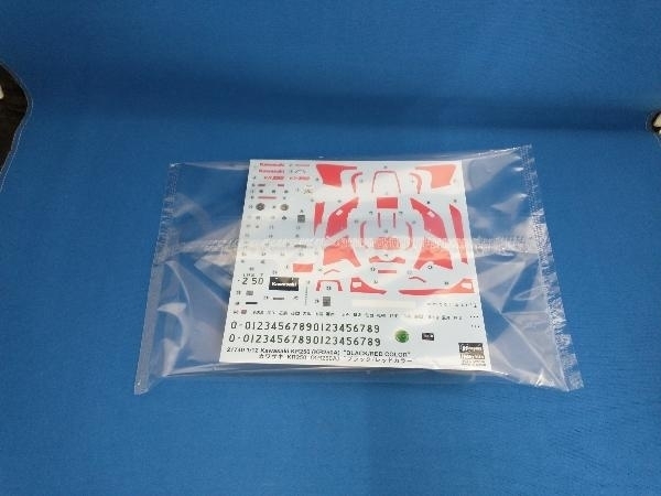  plastic model Hasegawa 1/12 Kawasaki KR250 KR250A ( black × red color )