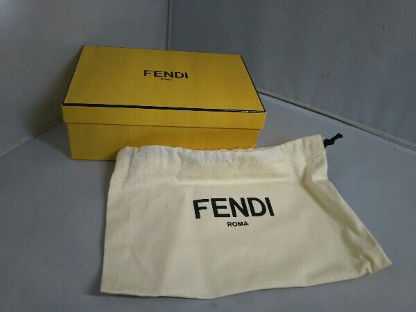 FENDI フェンディ 8M0299・QZY-159・7032 ラウンドファスナー長財布 オレンジ 付属品有り_画像9