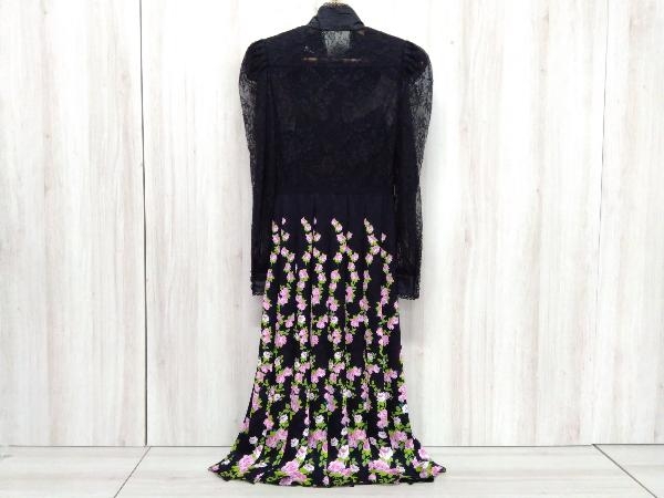 GUCCI グッチ ローズ レース ドレス 長袖 ワンピース ピンク 薔薇