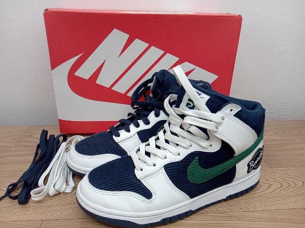 NIKE スニーカー ナイキ ダンク ハイ EMB カレッジ ネイビー Nike Dunk ...