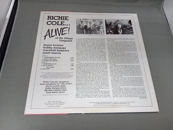 Richie Cole 【LP盤】 ALIVE at the Village Vanguard k26p6150_画像2