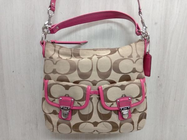 送料無料キャンペーン?】 ラージシグネチャー COACH 2WAYショルダー