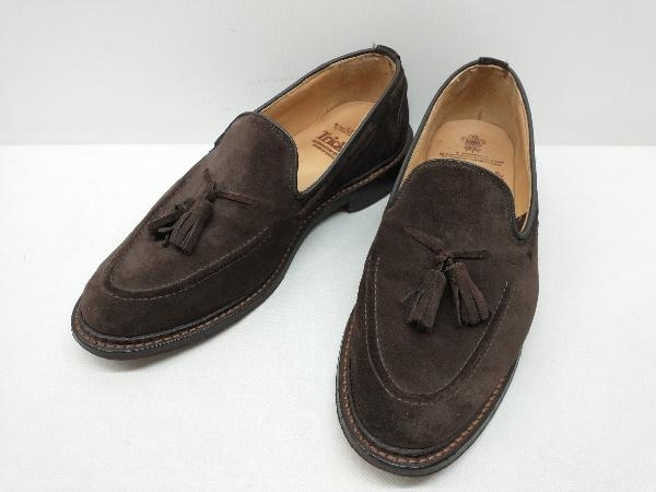TRICKER'S ELTON 8011 ドレスシューズ タッセルローファー スウェードレザー メンズ 約27.0cm Size 8.5 ダークブラウン イングランド製