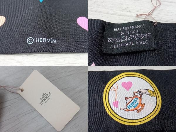HERMES エルメス ツリースカーフ ブラック BOX付き 店舗受取可