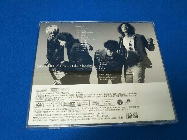 I DON'T LIKE MONDAYS. CD FASHION(初回限定盤)(DVD付)_画像2