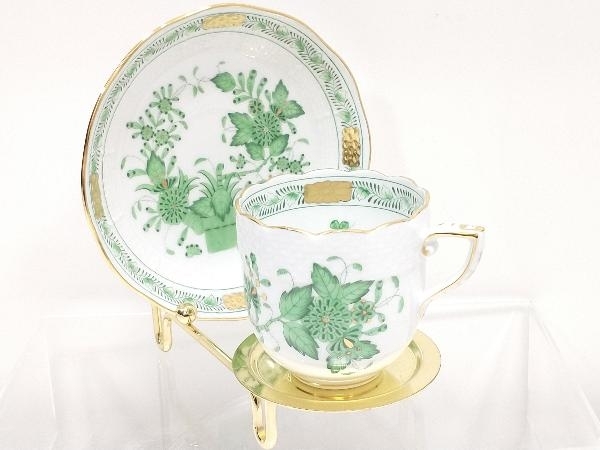 Herend ヘレンド インドの華 コーヒーカップ&ソーサー グリーン Herend ヘレンド インドの華 コーヒーカップ&ソーサー グリーン