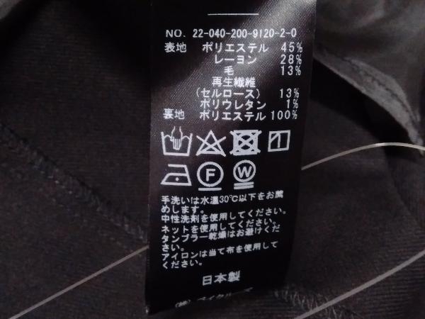 【美品】Spick&Span Vネックフレアワンピース ノースリーブワンピース レディース サイズF ブラック 参考定価24,200円 タグ付き_画像6
