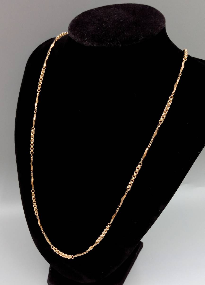 ロングネックレス K18 18金 イエローゴールド レディースアクセサリー