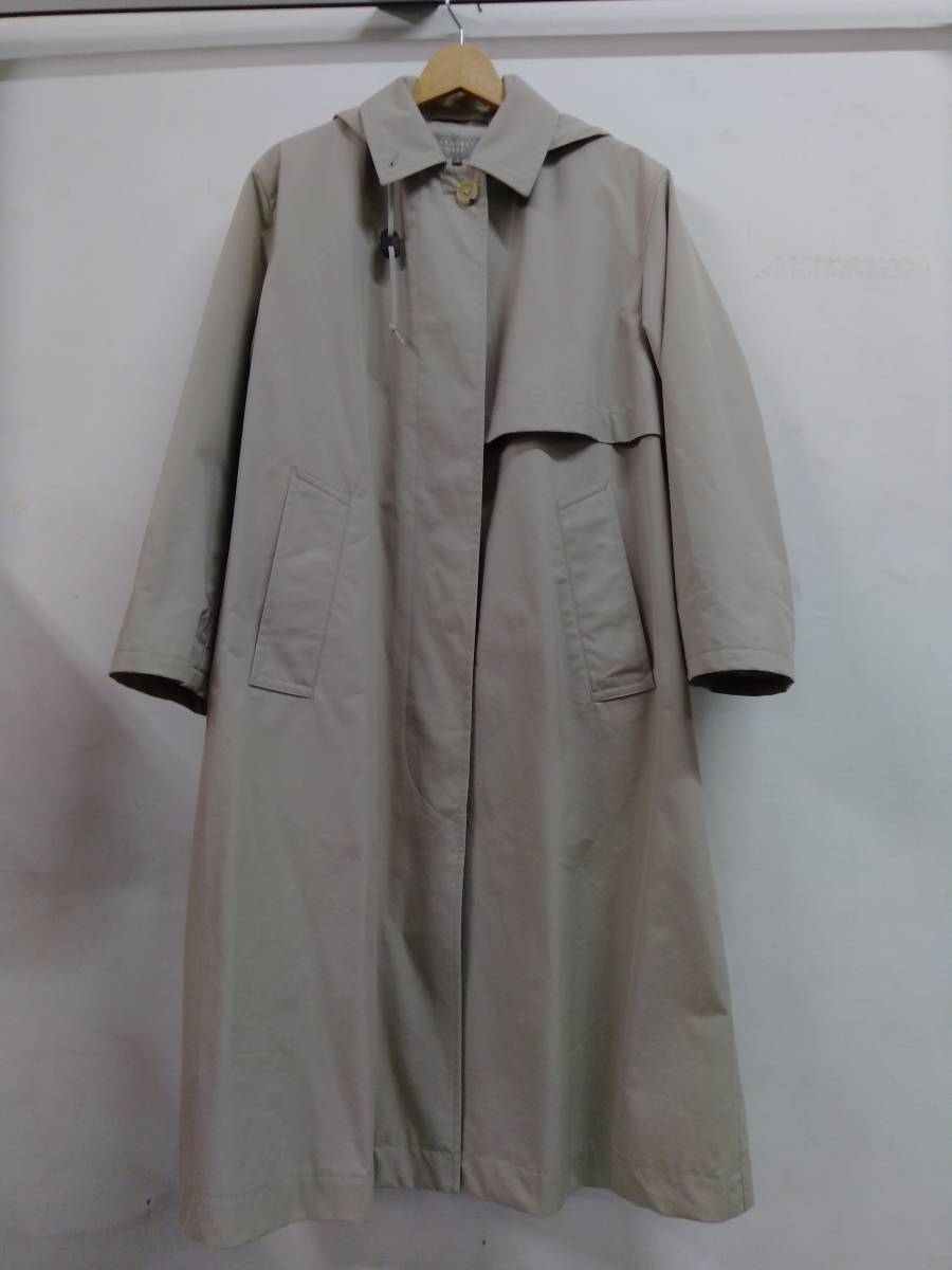 MHL. マーガレットハウエル 薄手コート ベージュ系 サイズ表記 PROOFED COTTON COATING 日本製 578-2112001 レディース 秋冬_画像1