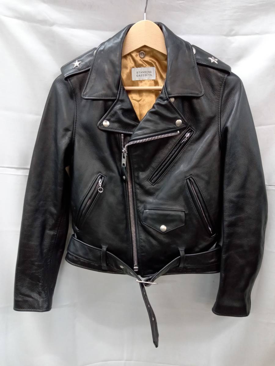 Schott Schott двойной байкерская куртка черный S one Star 113GRW