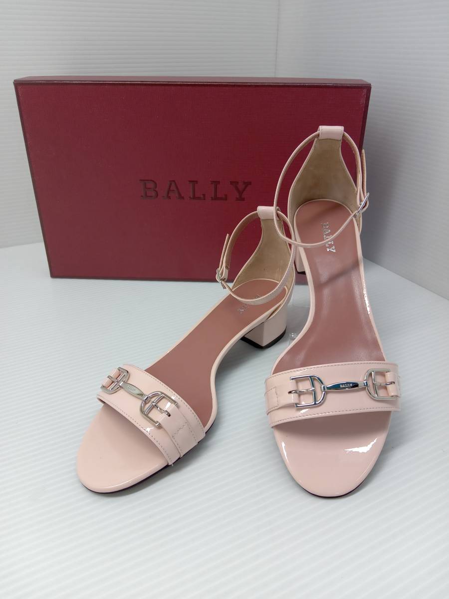 ☆ BALLY バリー サンダル CLOTO.O 26261 太ヒール エナメル