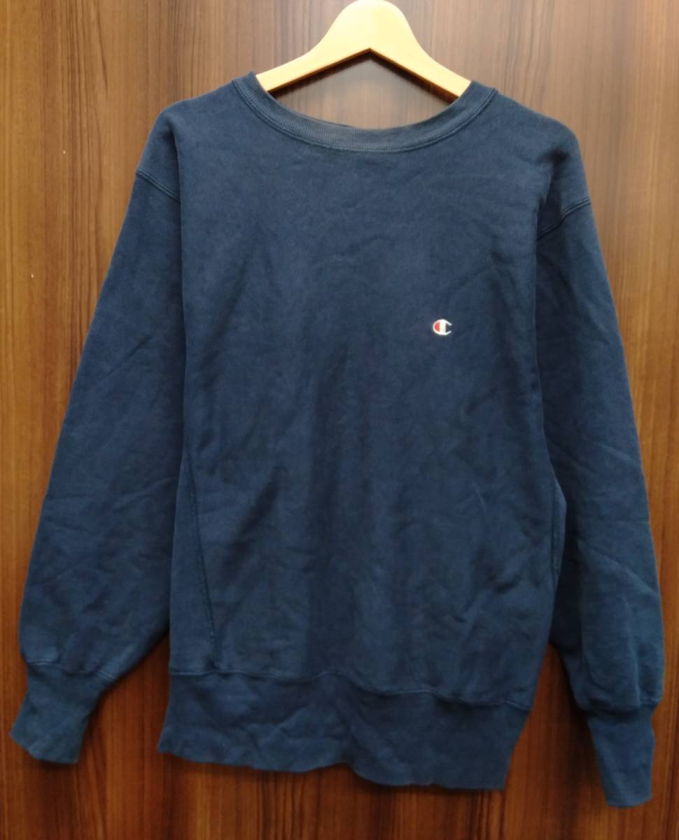 【お値下げしました】 Champion チャンピオン REVERSE WEAVEリバースウィーブ 80s USA製 スウェット ネイビー サイズL