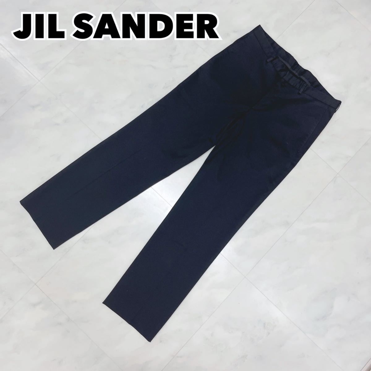 SALE/93%OFF】 ジルサンダー ネイビー スラックス 46 tdh