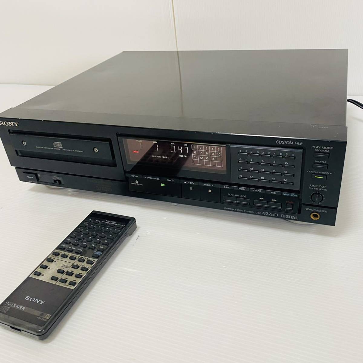 SONY ソニー CDデッキ CDプレーヤー CDP-337ESD shop