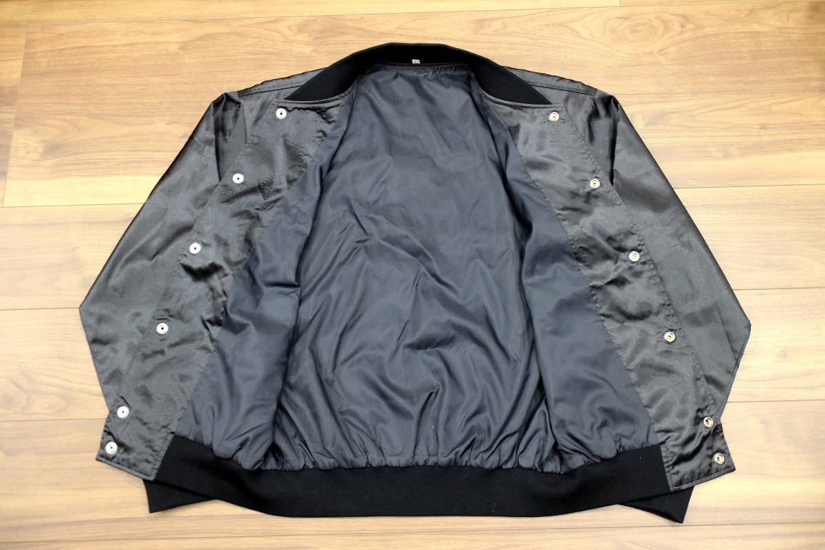  редкий *80s low кольцо Stone zEUROPEAN TOUR вышивка нейлон атлас Tour жакет [L]* куртка Vintage Japanese sovenir jacket частота T