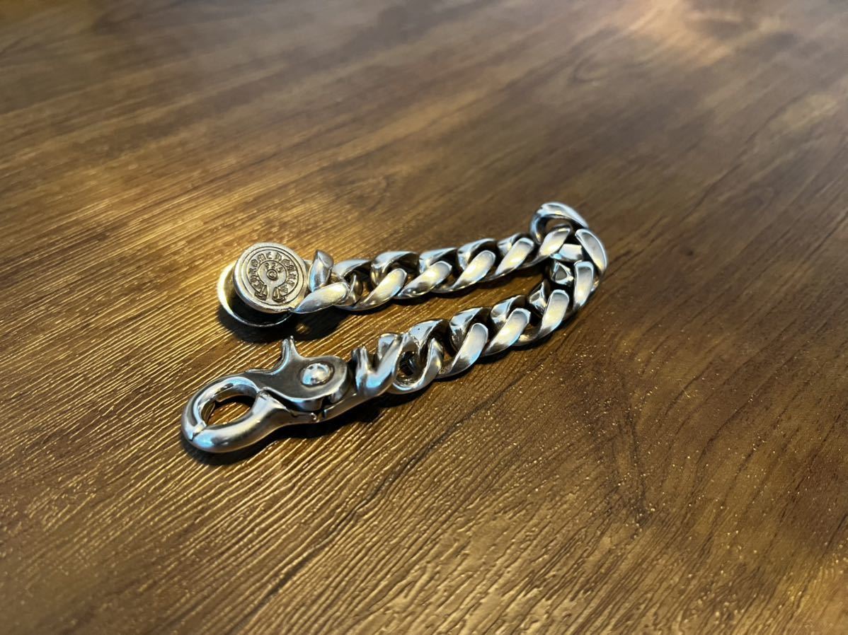 1円スタート 無修正インボイス付 CHROME HEARTS クラシックチェーン ブレスレット 13リンク 極美品 クロムハーツ 売り切り