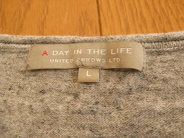 DAY IN THE LIFE ユナイテッドアローズ　かっこいい半袖Tシャツ　グレー　サイズL_画像7