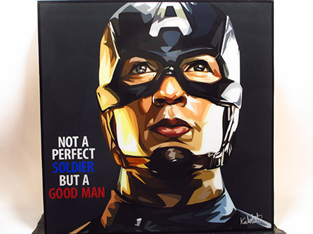 [ new goods No 402] pop art panel Captain America Avengers 