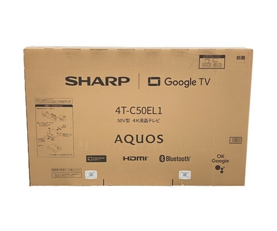 SHARP AQUOS 4T-C50EL1 50V型 4K 液晶テレビ シャープ 未使用 楽F6828073_画像1