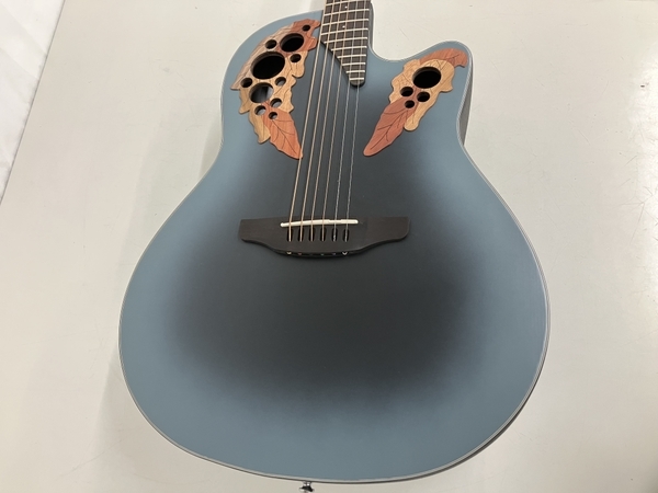 OVATION CE44-RBB R.BLUE エレアコ ギター 美品 K6856347