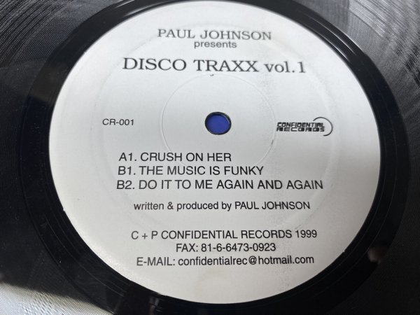 NO 8-1945 ◆ 12インチ ◆ Paul Johnson ◆ Disco Traxx Vol. 1_画像2