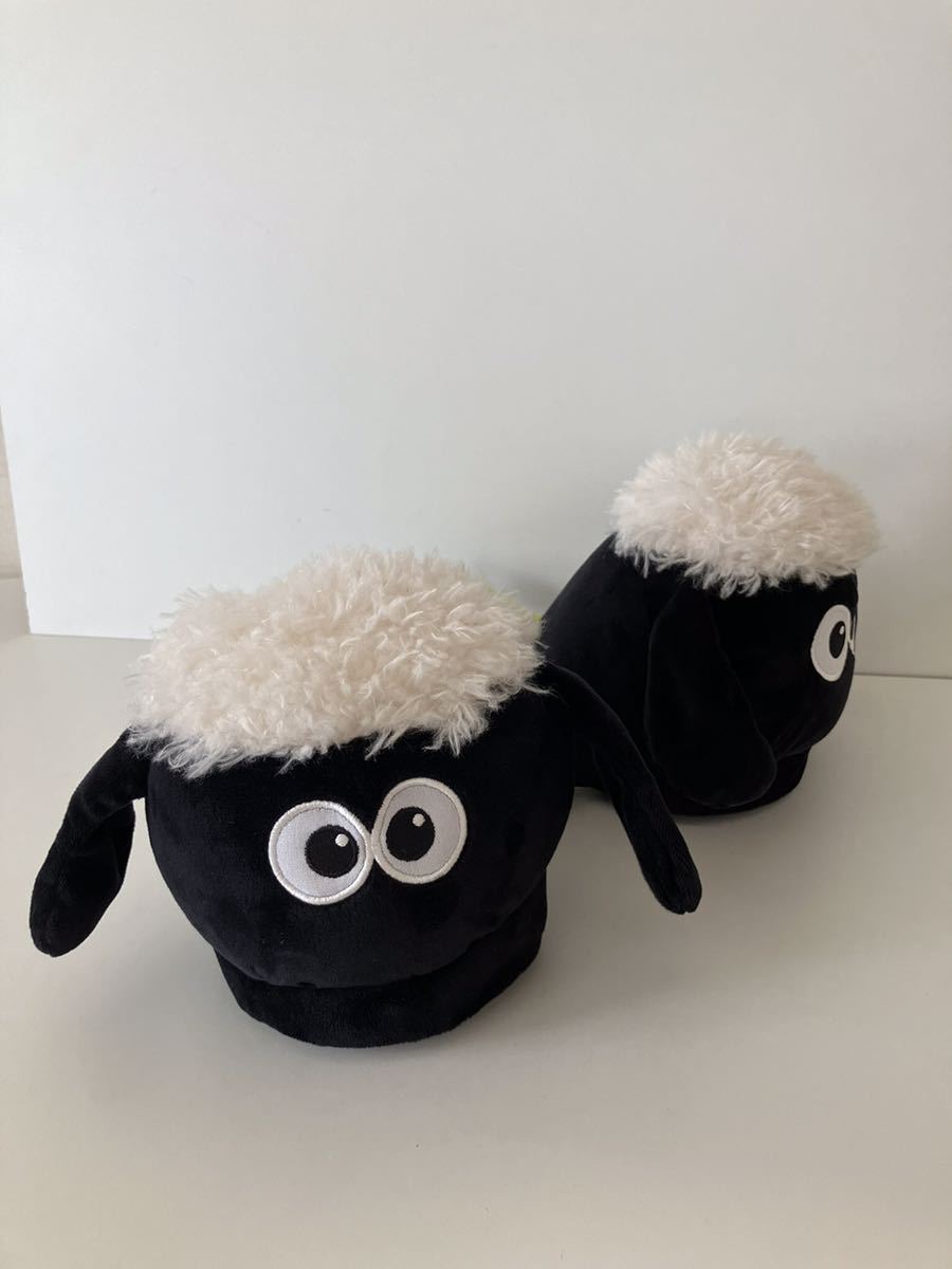 Shaun the Sheep(ひつじのショーン)ぬいぐるみスリッパ/グリーン/ルームシューズ/22〜25cm_画像2