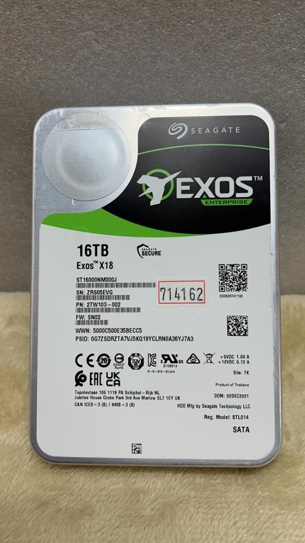 ジャンク品 Seagate Exos X18 ハードディスク 3.5 16TB-