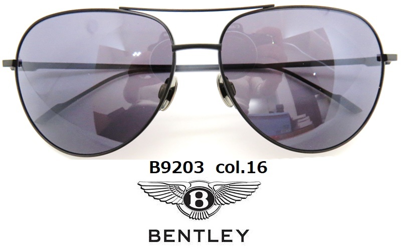 大きな割引 B9203-col.16 新品 ベントレー(Bentley)　日本製　高級　スリム　サングラス　ブラック その他