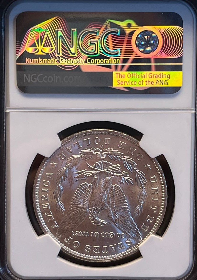 NGC MS63』アメリカモルガンダラー1ドル銀貨(1921年D)-