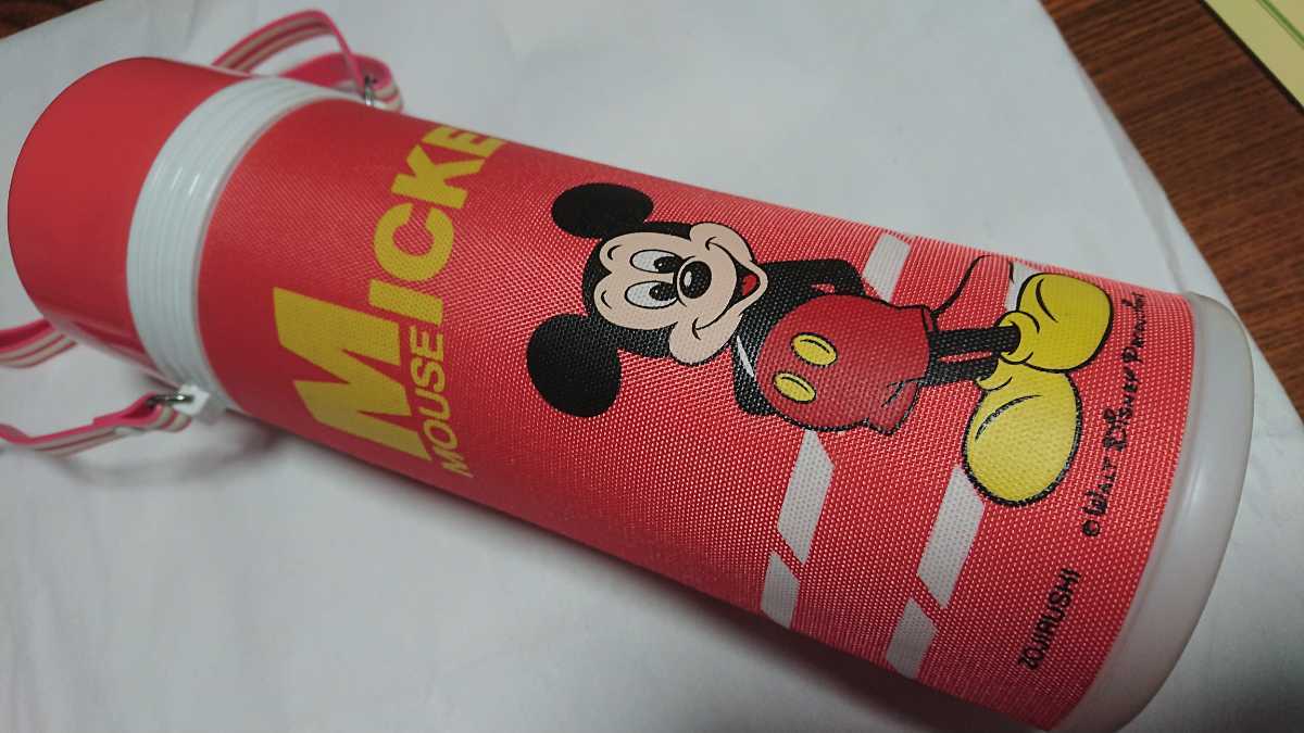 ミッキーマウス 水筒 象印 かわいい 貴重 珍しい 昭和レトロ 雑貨 すいとう ディズニー 現品限り 廃盤品 早い物勝ち レア ポイント消化 _画像1