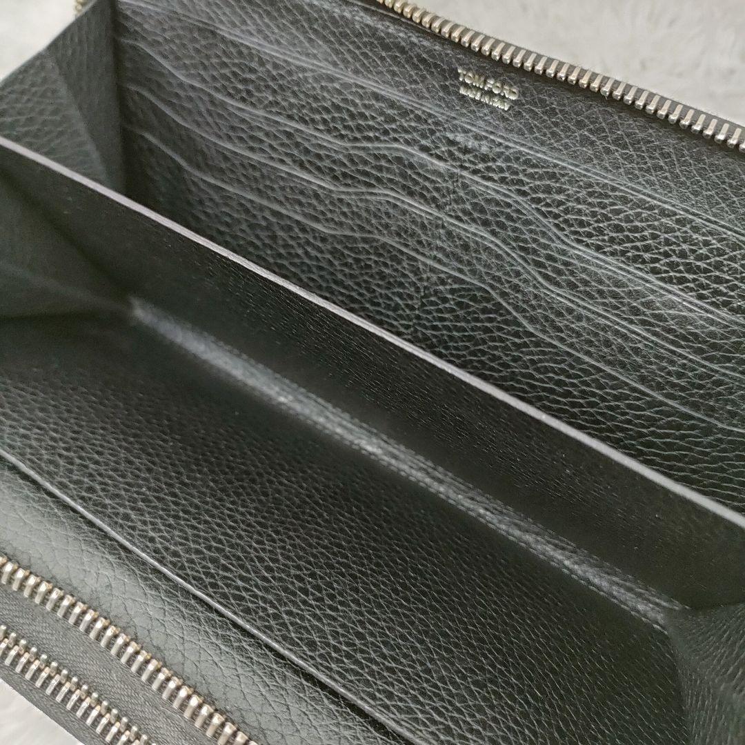 希少 トムフォード TOMFORD 長財布 ダブルジップウォレット ラウンド