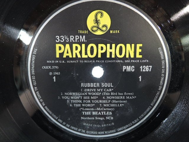 UK盤】The Beatles「Rubber Soul」LP（12インチ）/Parlophone(PMC 1267