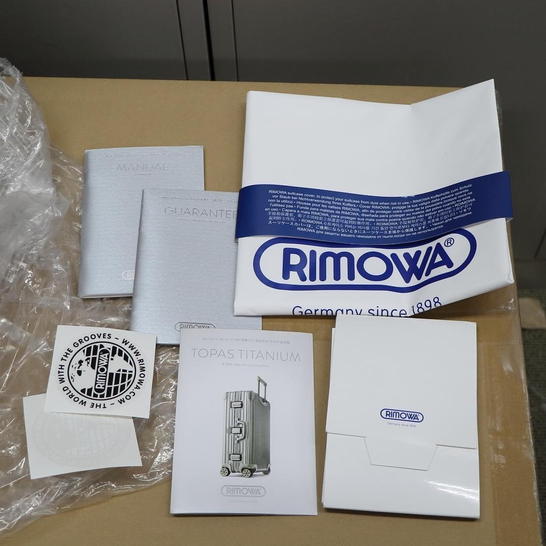 1円スタート送料無料！RIMOWA TOPAS TITANIUM　リモワ　トパーズチタニウム　ワインケース　収納　素材アルミニウム 　送料無料_付属品