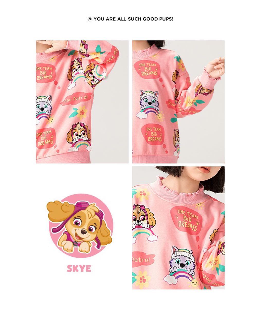 人気の定番 120♡パウパトロール スカイ もこもこ ふわふわ トレーナー