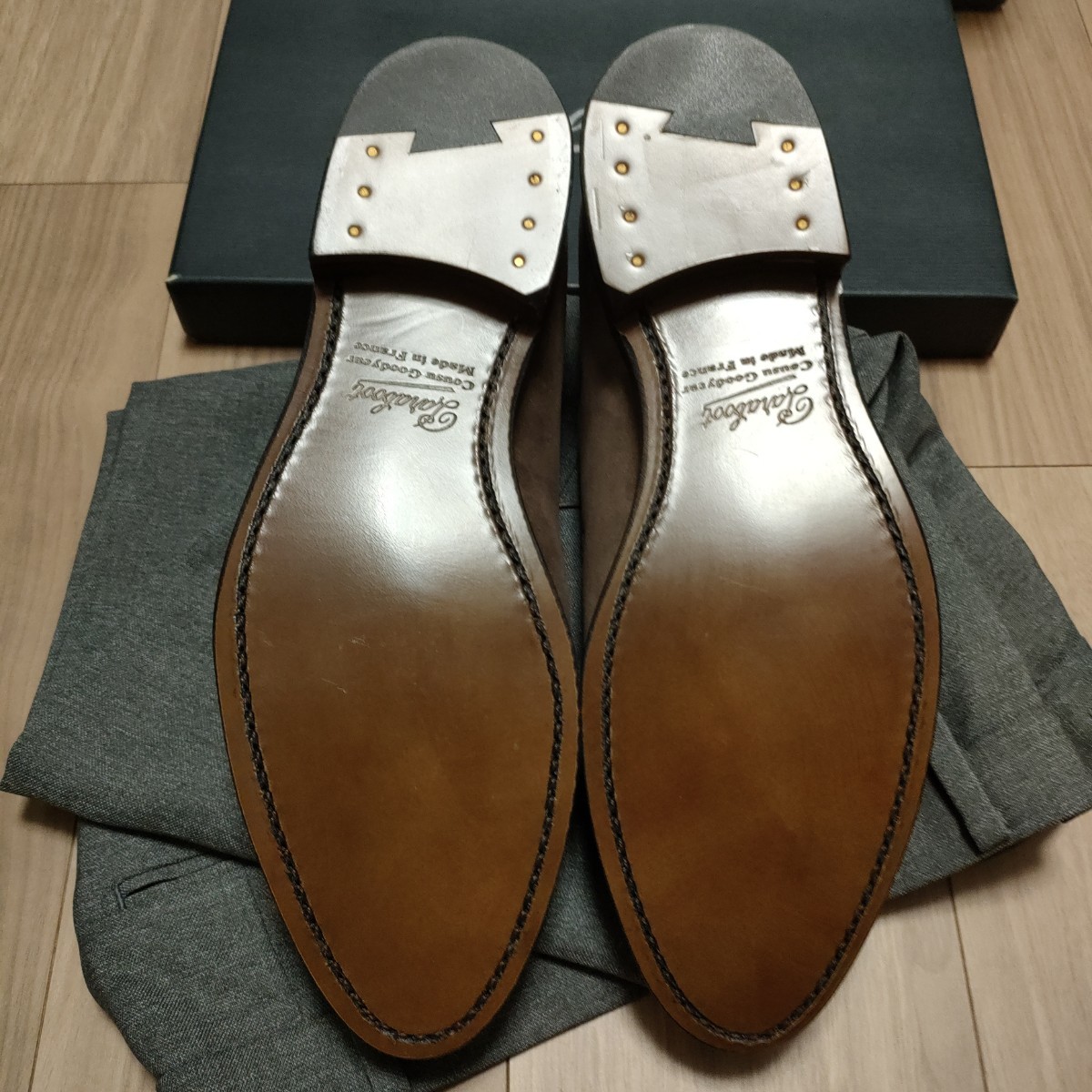 新品！パラブーツ Paraboot プレーントゥ CHOPIN CUIR ドレスシューズ