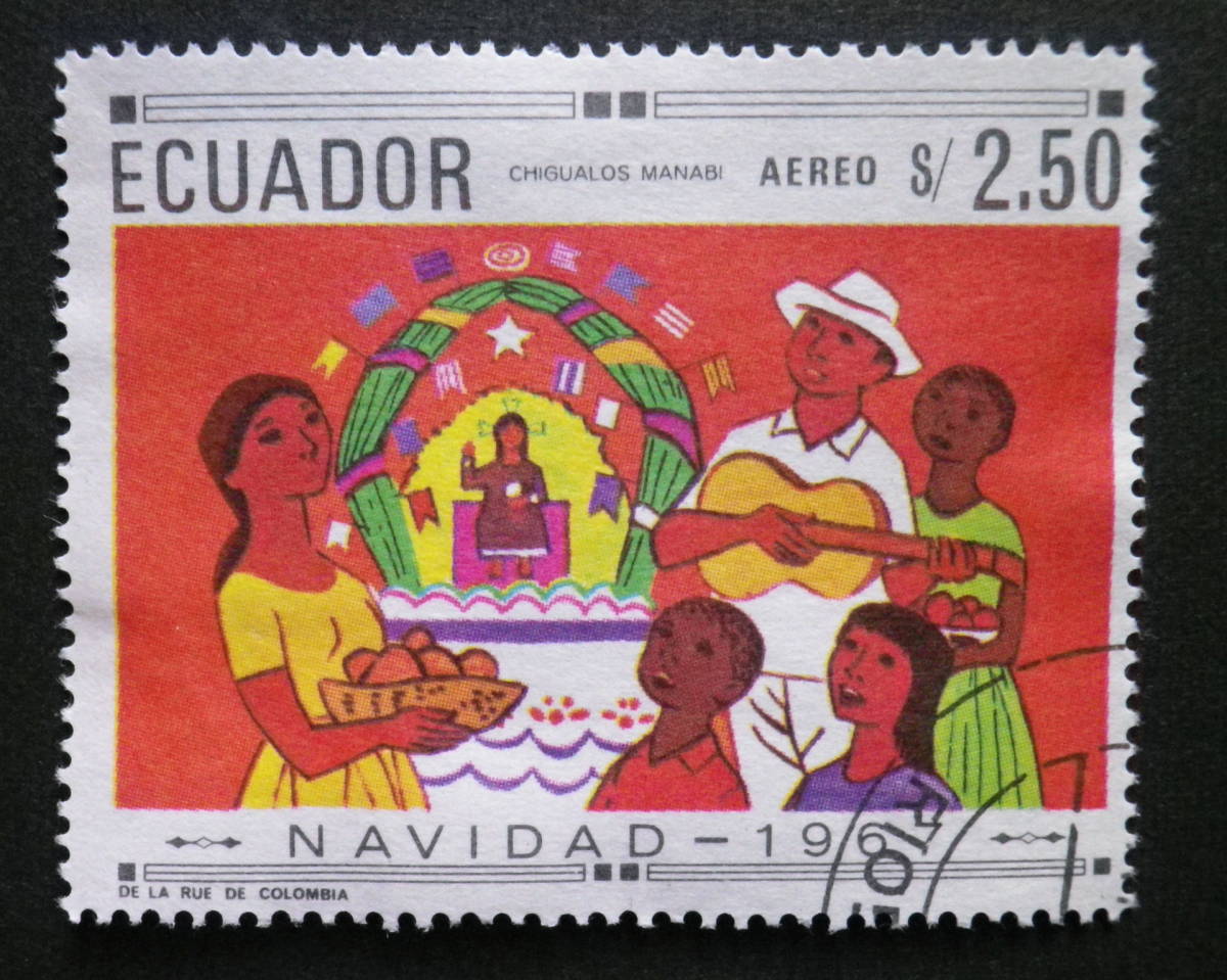 外国切手　クリスマス 　使用済み　6枚　u701_画像1