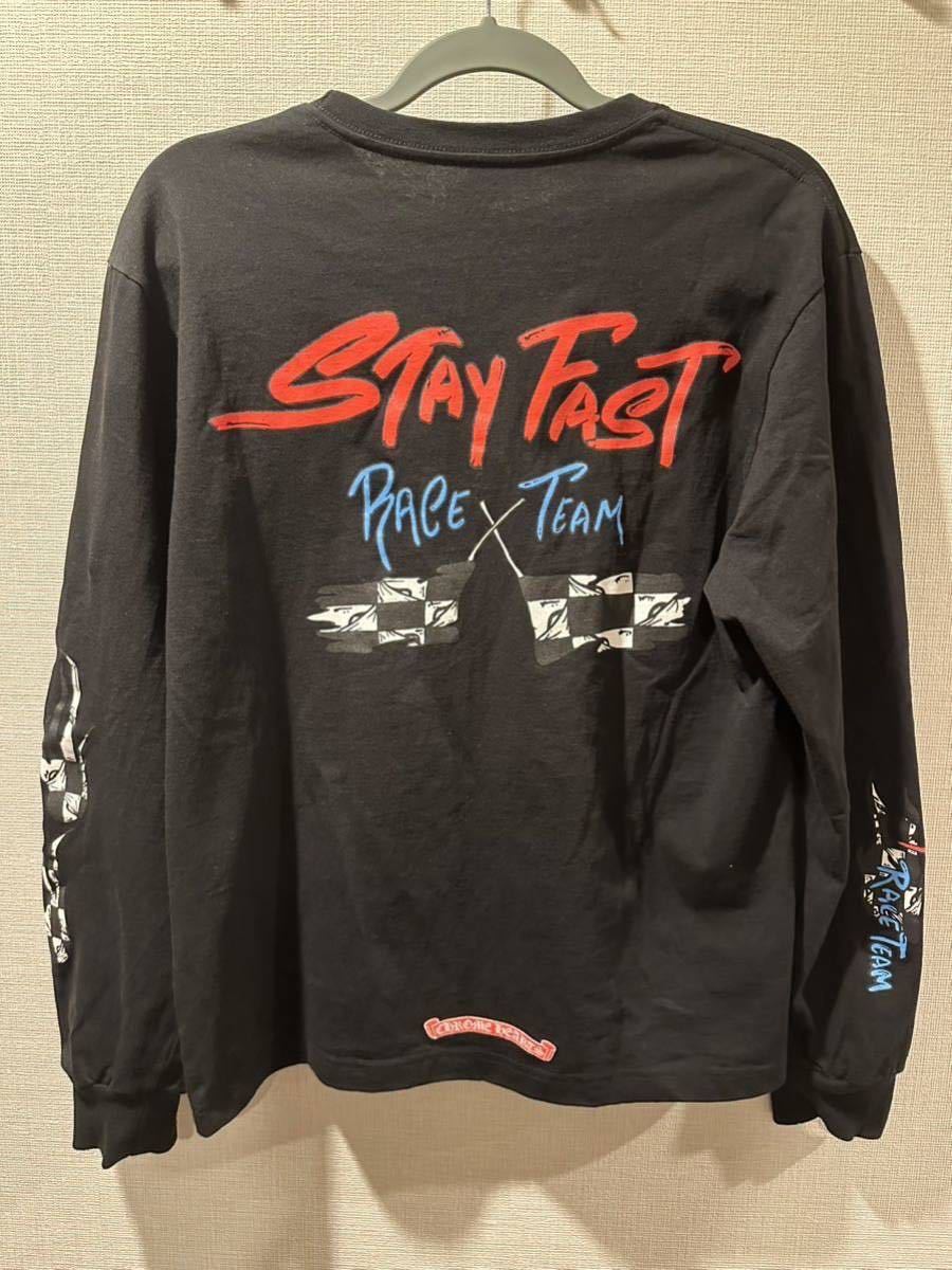 美品 CHROME HEARTS クロムハーツ PPO STAY FAST RACE TEAM T-SHRT