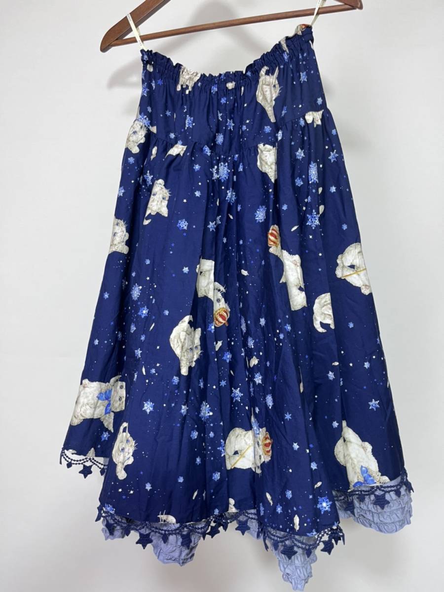 Yahoo!オークション - 美品 PINK HOUSE ピンクハウス 猫 柄 ギャザー...