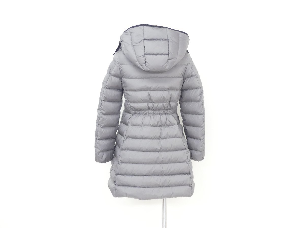 送料込 MONCLER ロングダウンコート CHARPAL 12A グレー ナイロン