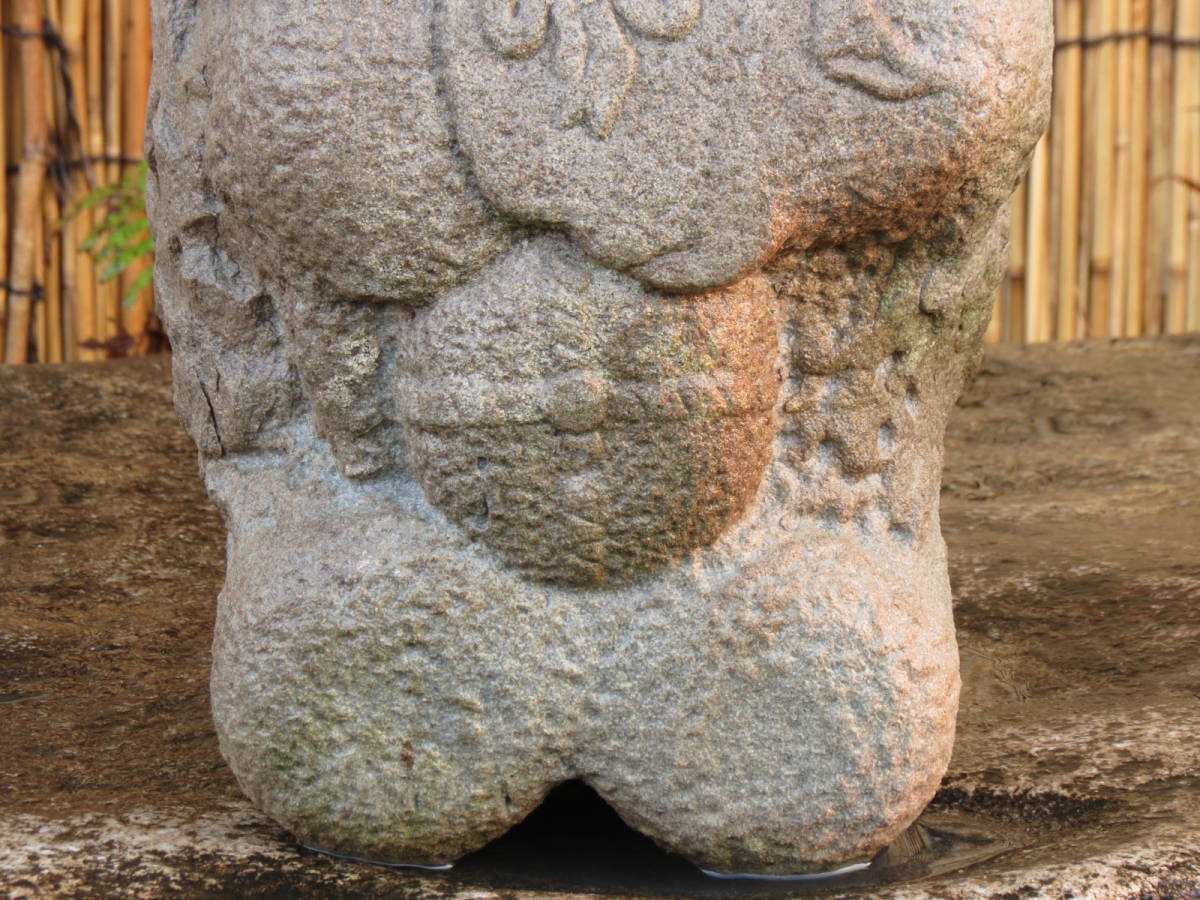  large black sama height 39.8. weight 22. garden stone natural stone 