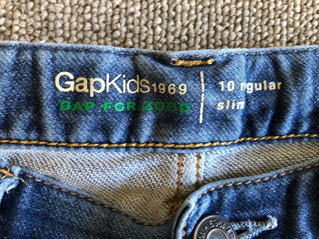 *Gap Kids Gap стрейч тонкий Denim 140* синий 