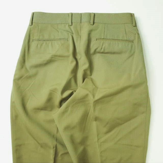 NEAT ニート 21SS 日本製 MAX CANVAS WIDE TAPERED 2タックワイドスラックス 48 KHAKI パンツ テーパード ボトムス mc68249_画像6