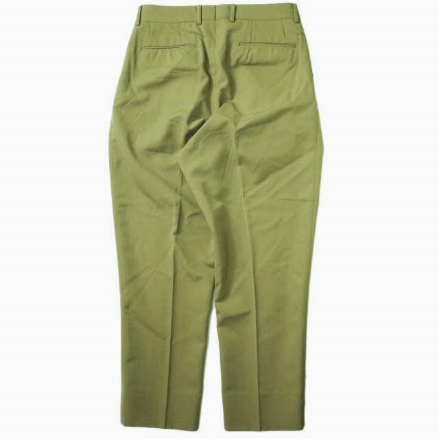 NEAT ニート 21SS 日本製 MAX CANVAS WIDE TAPERED 2タックワイドスラックス 48 KHAKI パンツ テーパード ボトムス mc68249_画像2