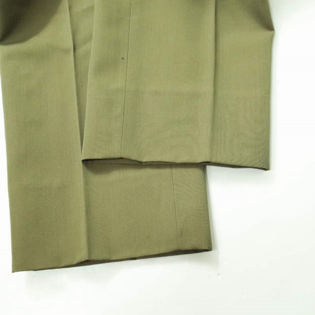 NEAT ニート 21SS 日本製 MAX CANVAS WIDE TAPERED 2タックワイドスラックス 48 KHAKI パンツ テーパード ボトムス mc68249_画像7