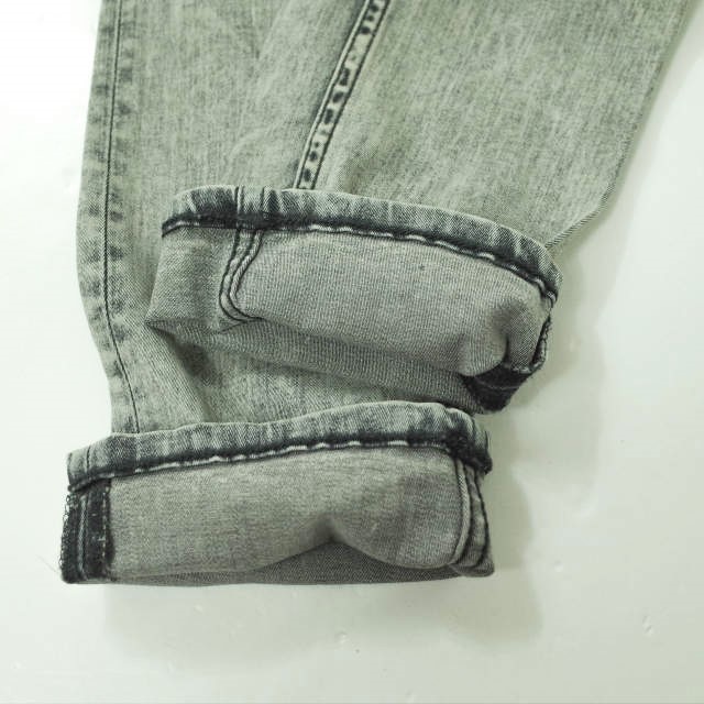 ACNE Acne Турция производства KEX BLACK SNOW Chemical woshu обтягивающие джинсы брюки 27 серый джинсы Zip fly низ g7481